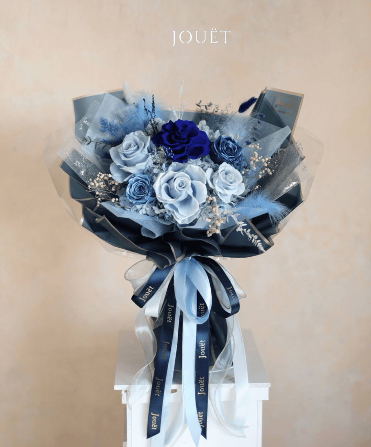 Midnight Dreams 藍玫瑰花束 | 情人節永生花花束2025