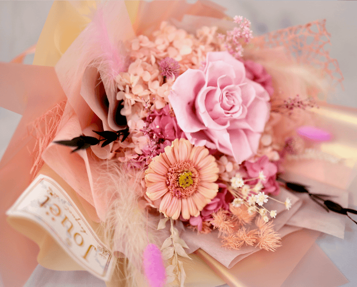 Coral Sunset | 永生花束