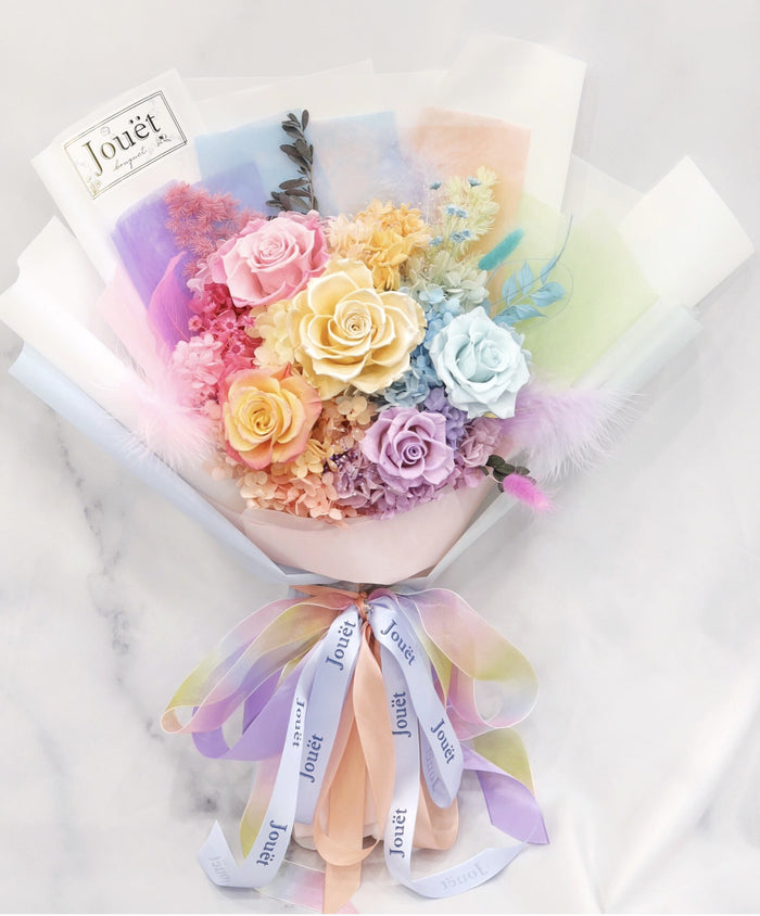 Rainbow Garden | 彩虹永生花花束