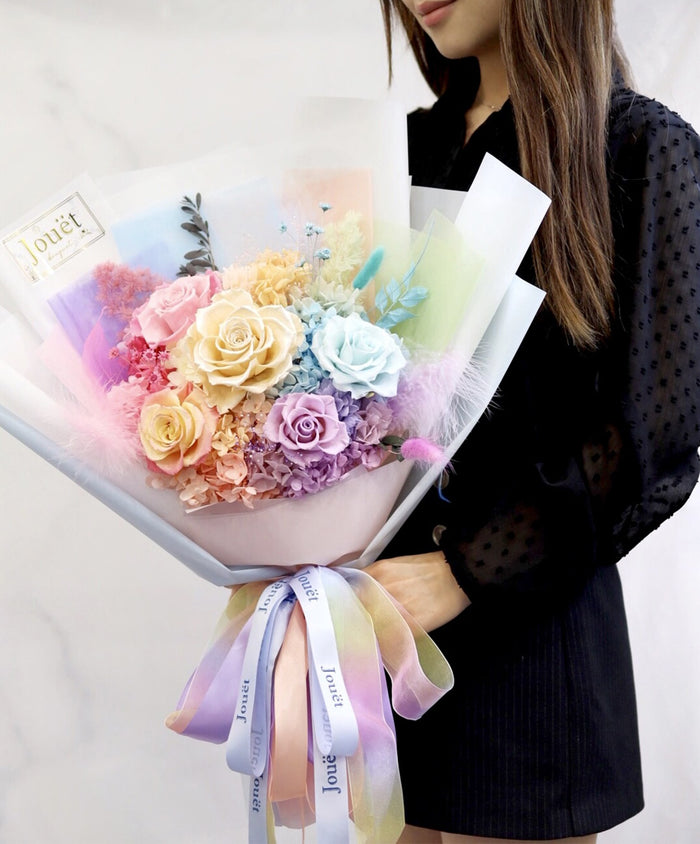 Rainbow Garden | 彩虹永生花花束