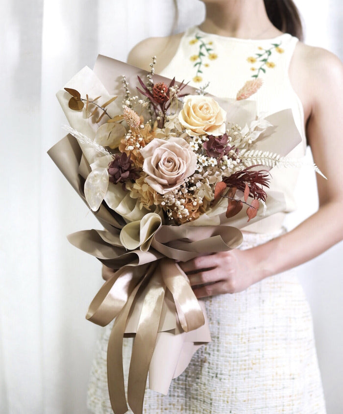 Caramel Macchiato | 永生花束