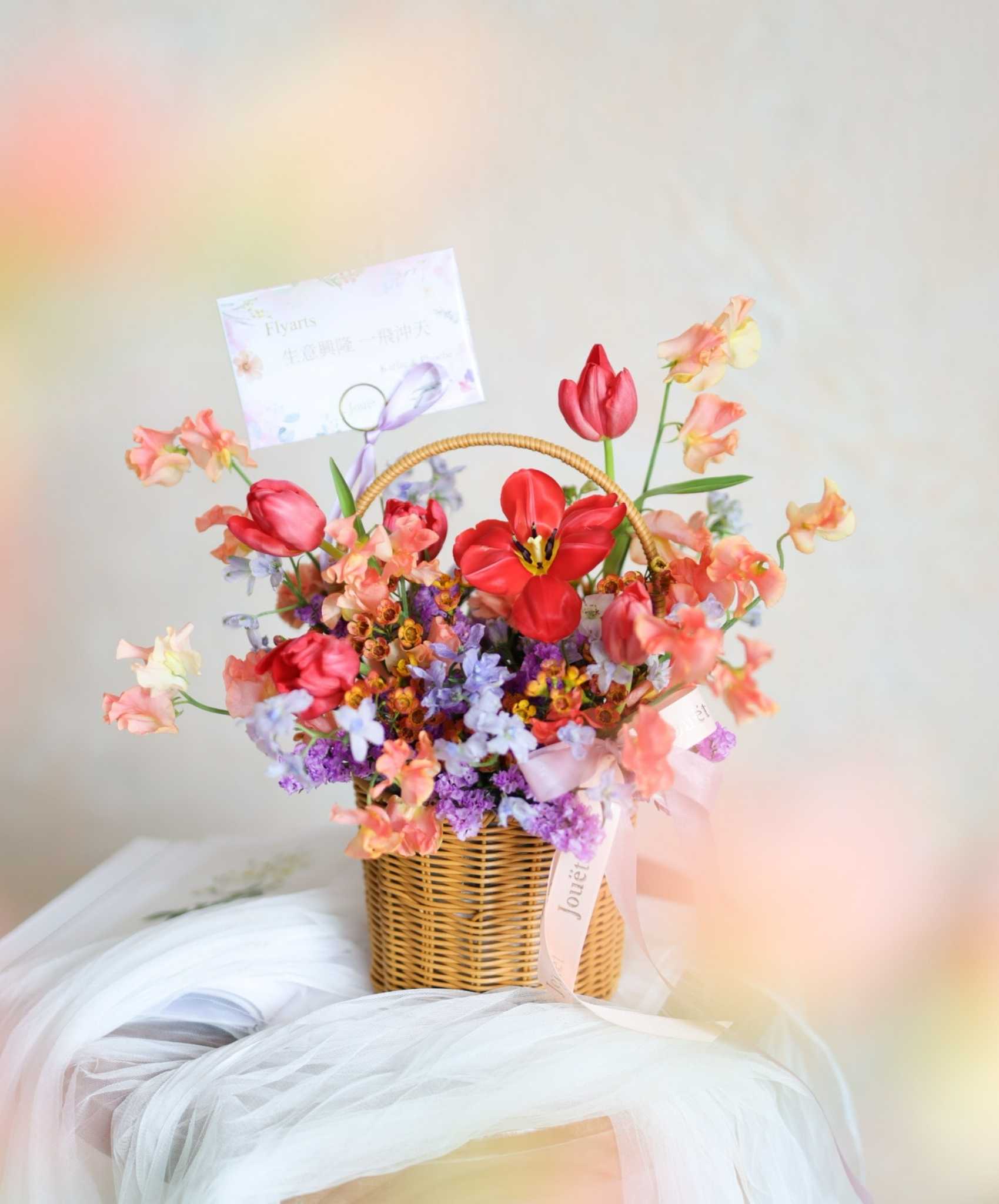 作者不詳「flower basket 」 作者不詳「flower basket 」